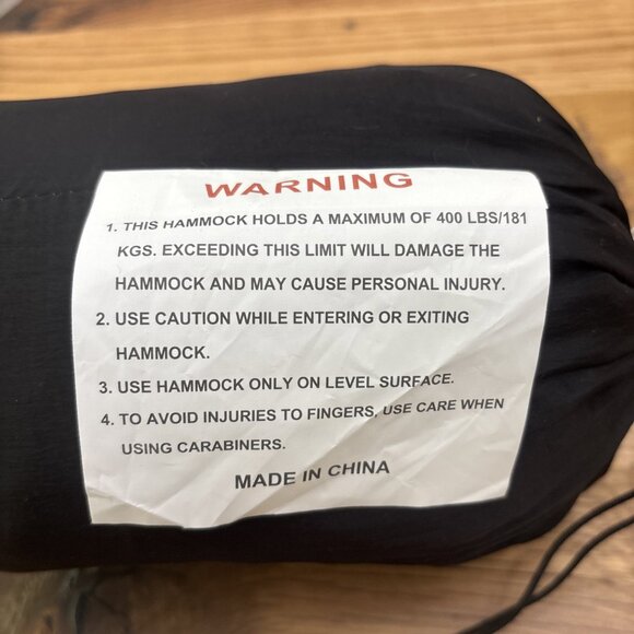 ULINE Packable Hammock S-23928 Outdoor Camping Gear NEW - Picture 3 of 3